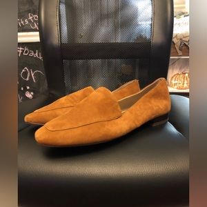 New Reformation Brown Suede Bonnie Loafer